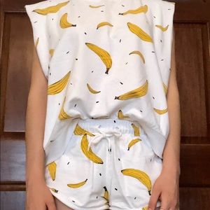 Banana Korean Pajama Set- One Size (EUC)